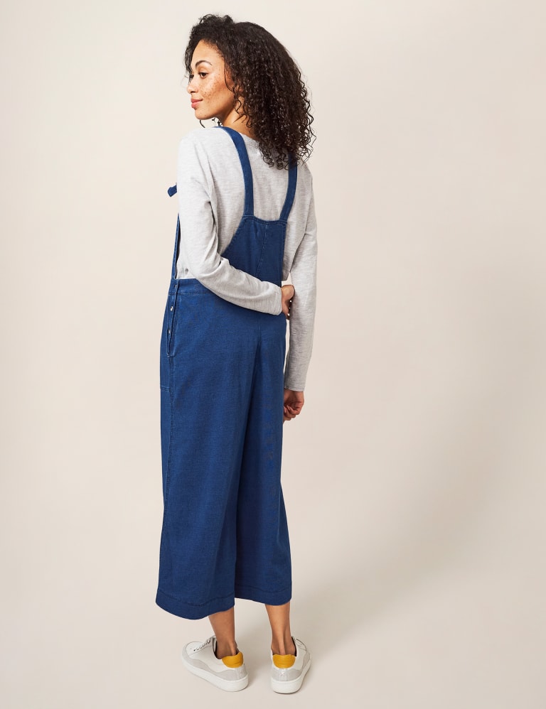 Jersey Cropped Dungarees White Stuff M&S