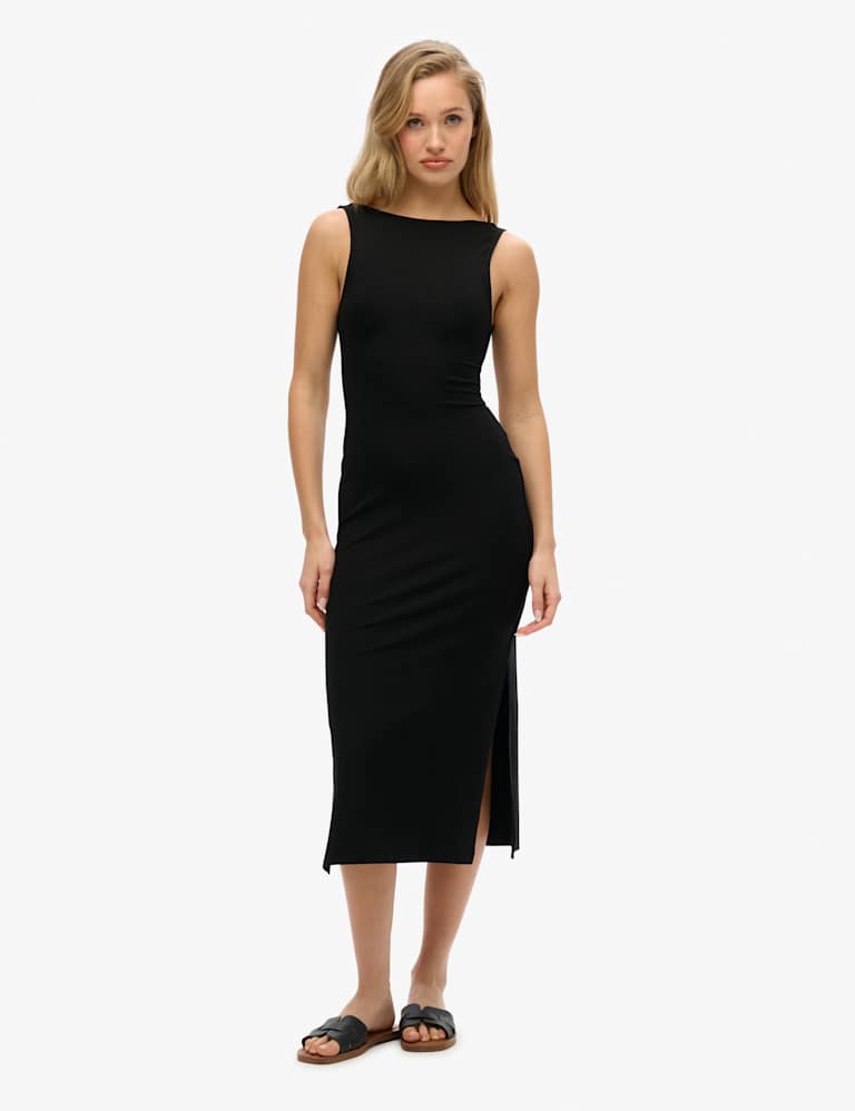 Black jersey deals bodycon dress