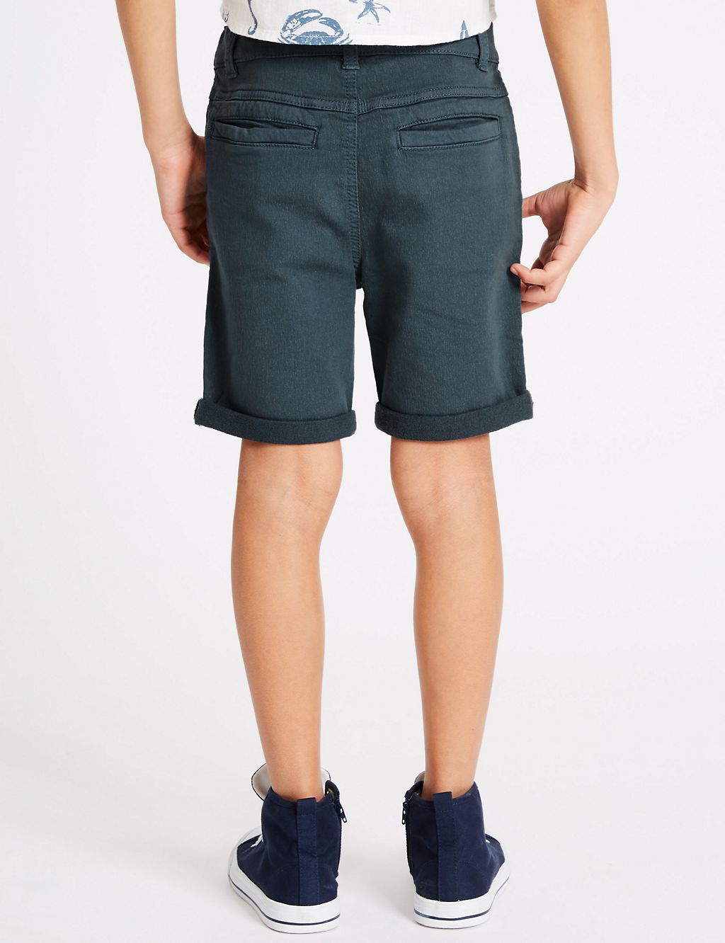 Jersey Denim Shorts (3-16 Years) 2 of 3