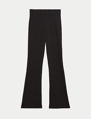 Jersey Elasticated Waist Flared Trousers Image 2 of 6