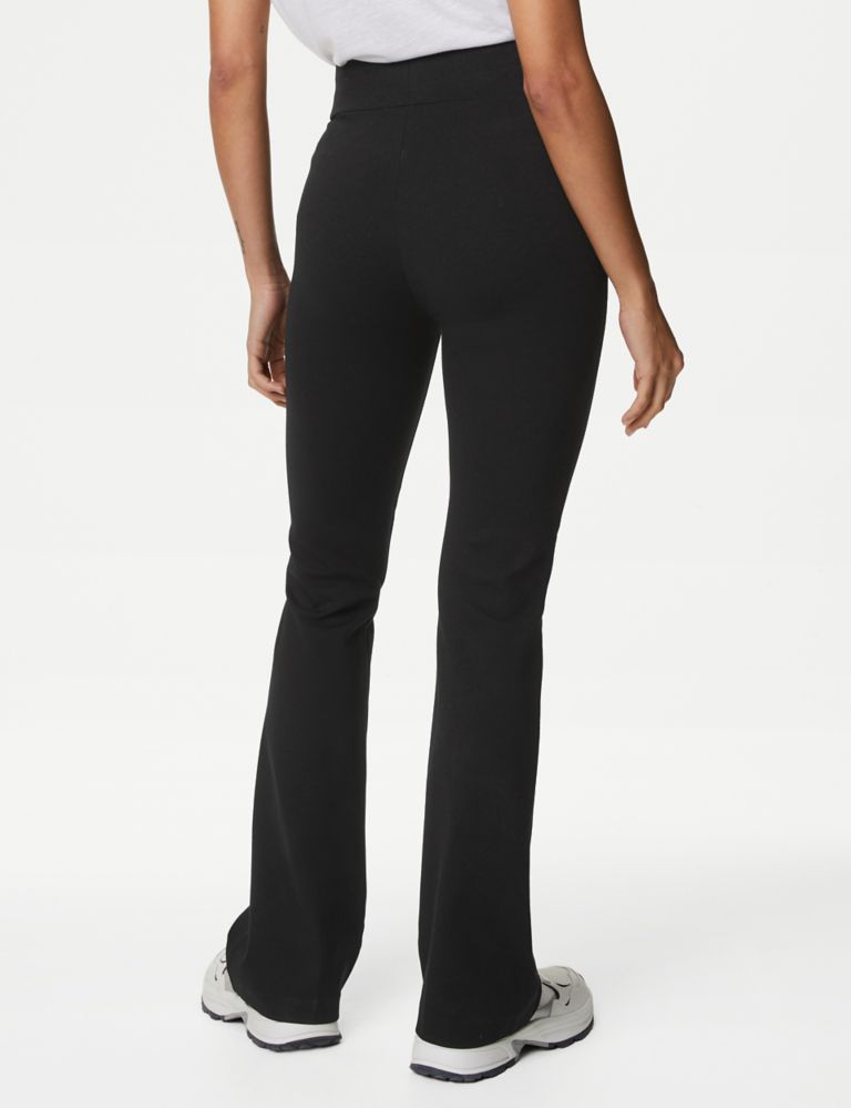 Jersey Elasticated Waist Flared Trousers 5 of 6