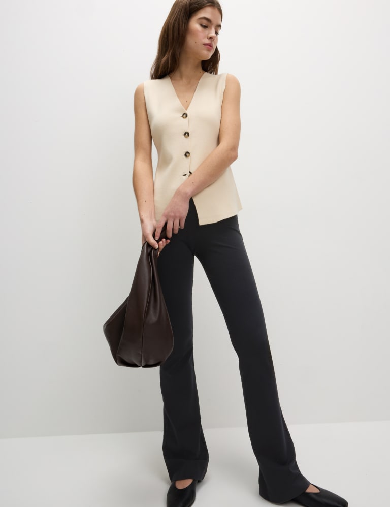 Jersey flared shop pants