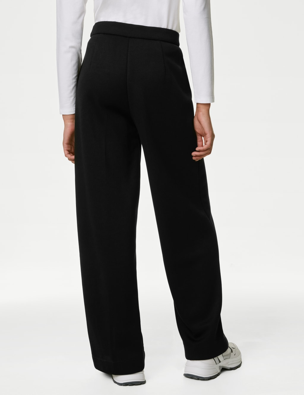 Womens elasticated clearance waist trousers