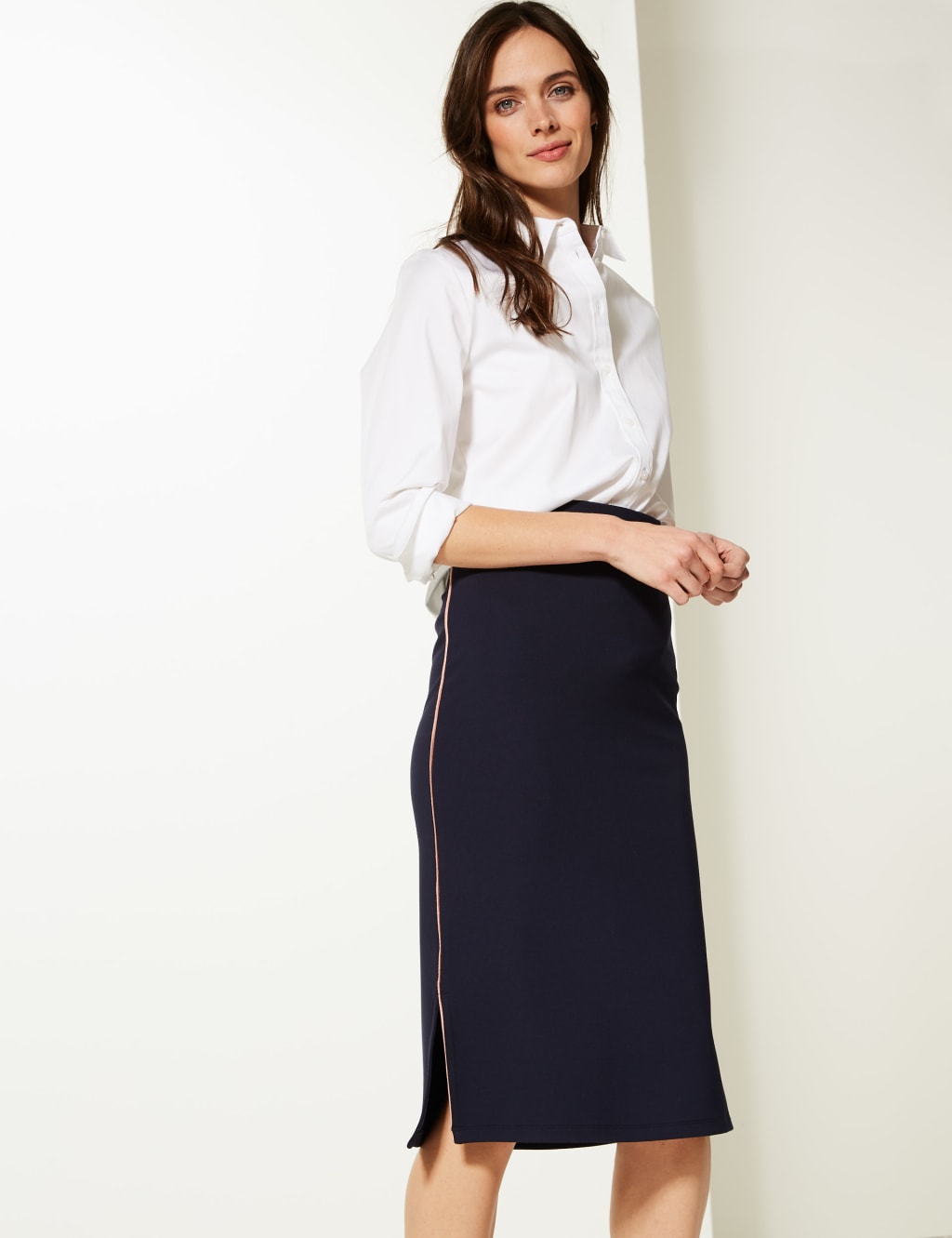 Fit and flare skirt midi best sale