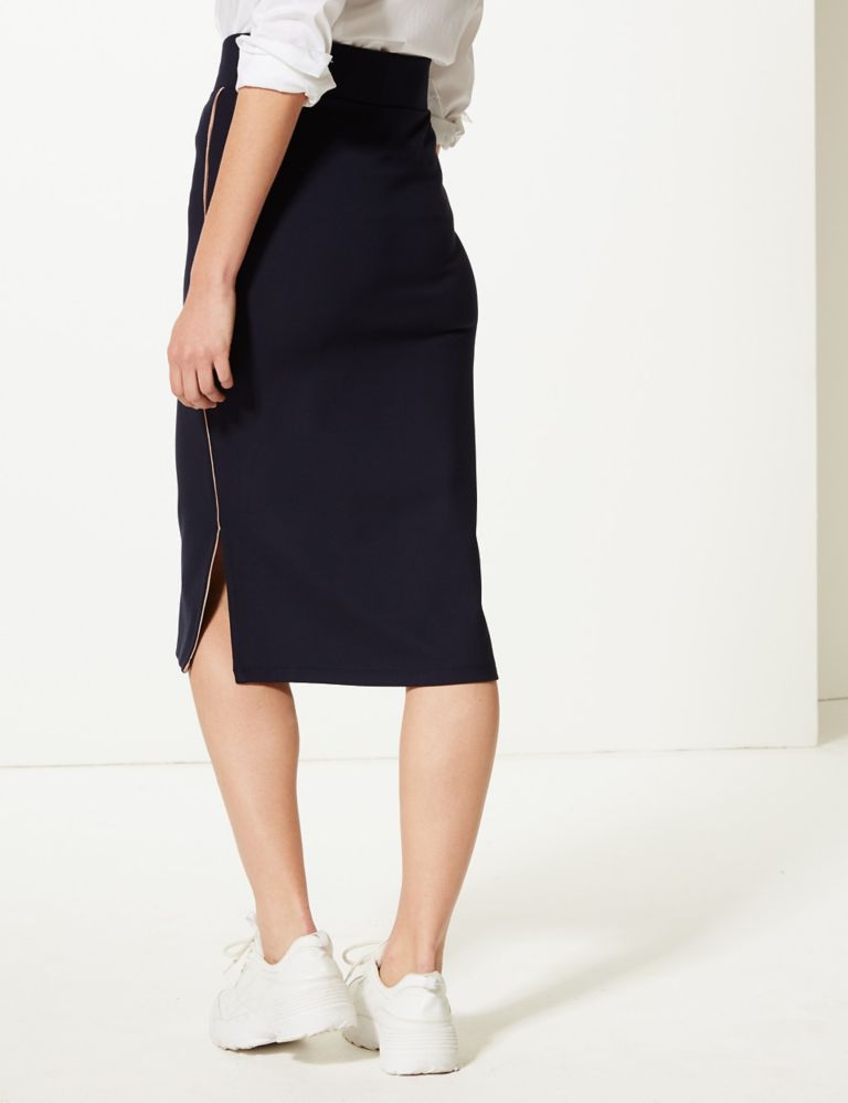 Jersey Fit & Flare Midi Skirt 3 of 4