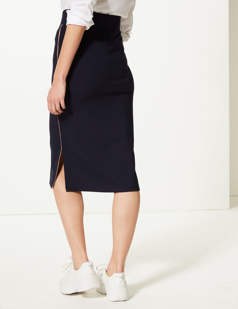 Fit and flare midi skirt store