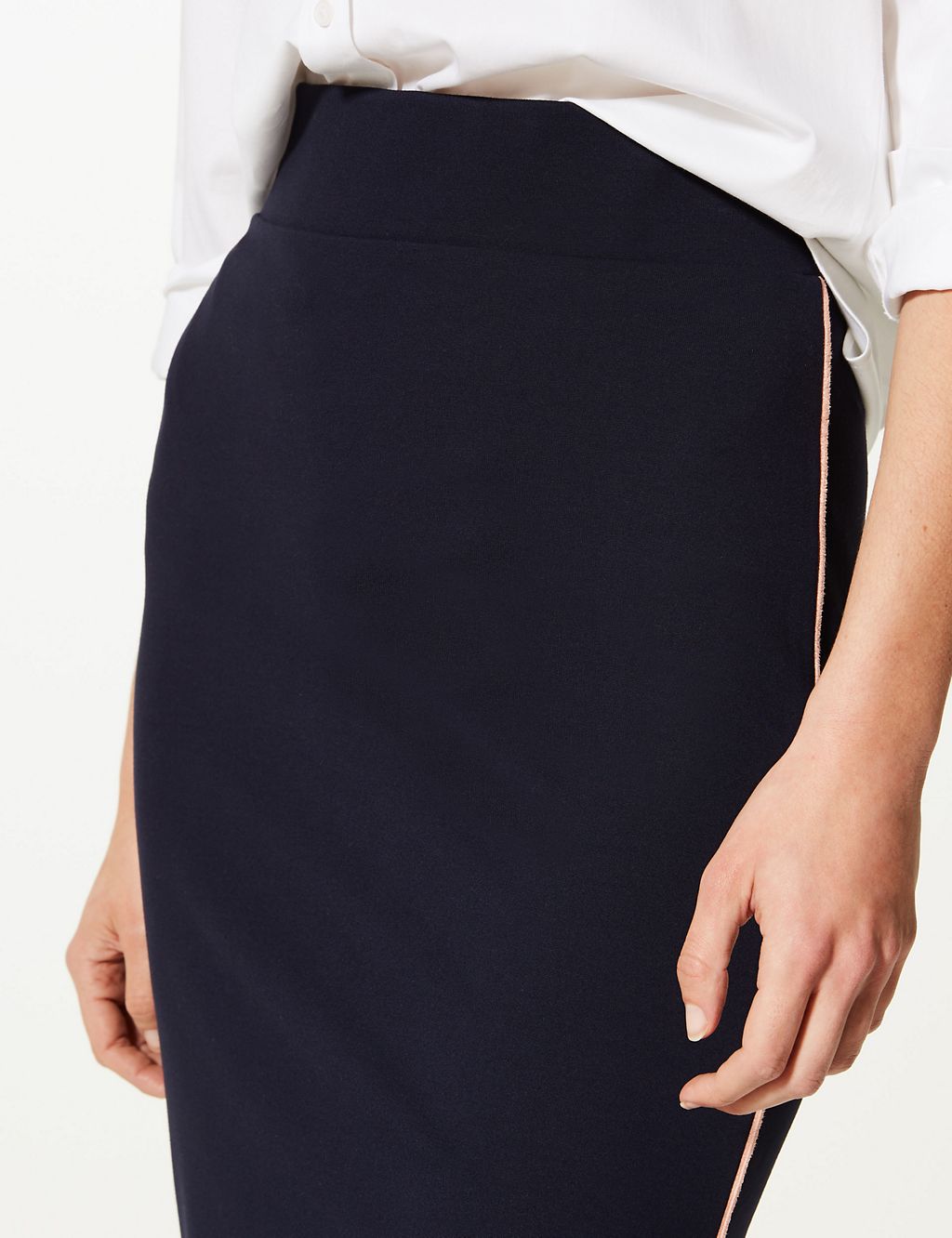 Jersey Fit & Flare Midi Skirt 4 of 4