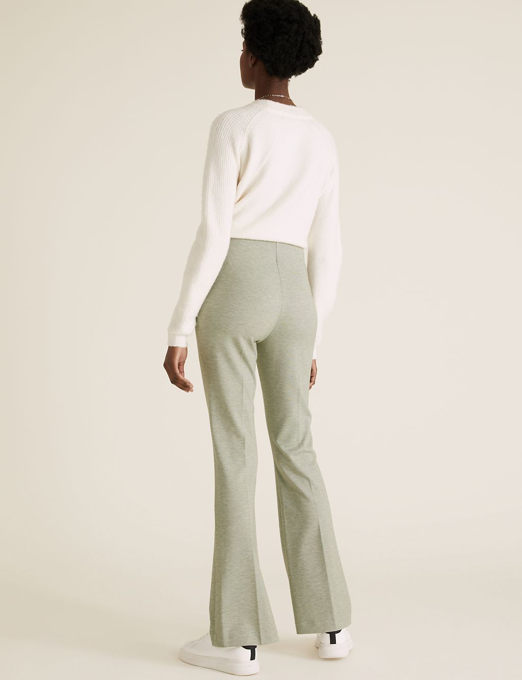 Jersey Flared Trousers 2 of 5
