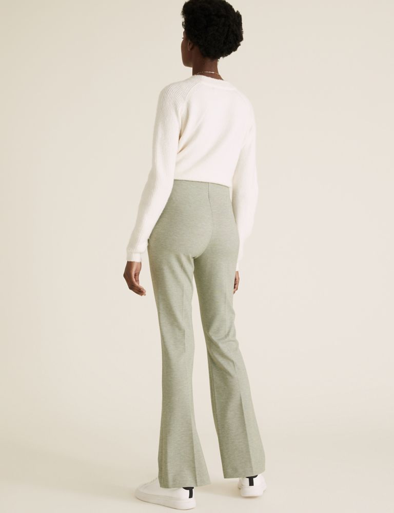 Jersey Flared Trousers 3 of 5