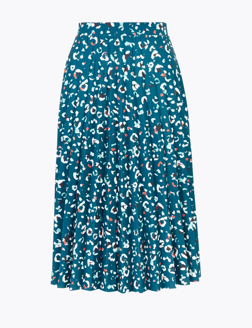 Jersey Floral Circle Pleated Midi Skirt | M&S Collection | M&S