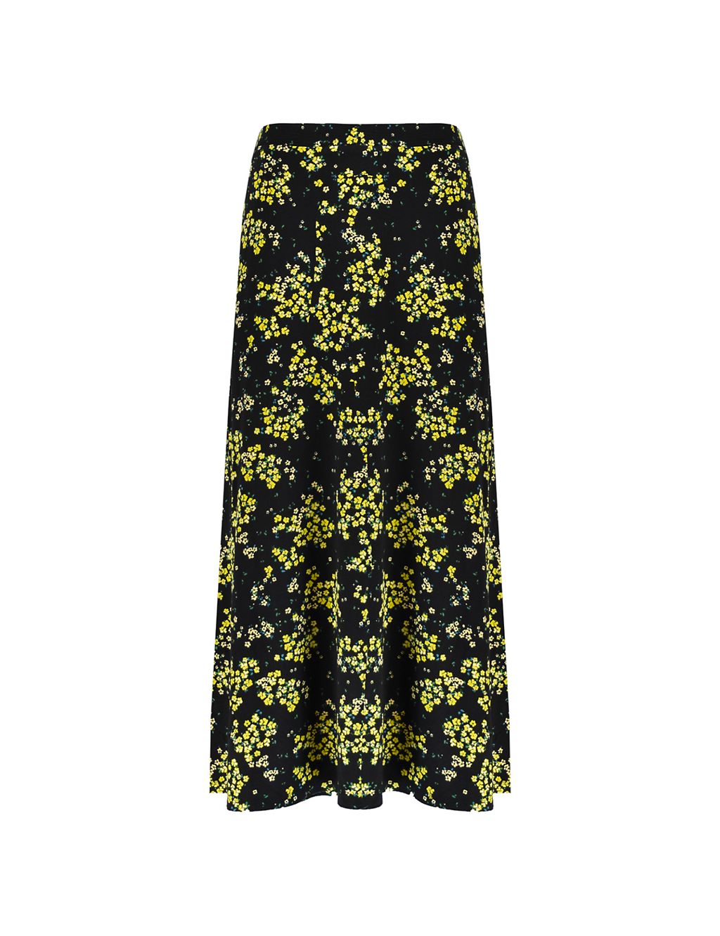 Jersey Floral Midaxi A-Line Skirt 1 of 7