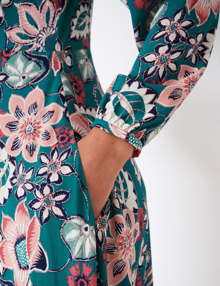 Jersey Floral Midi Tea Dress 5 of 6