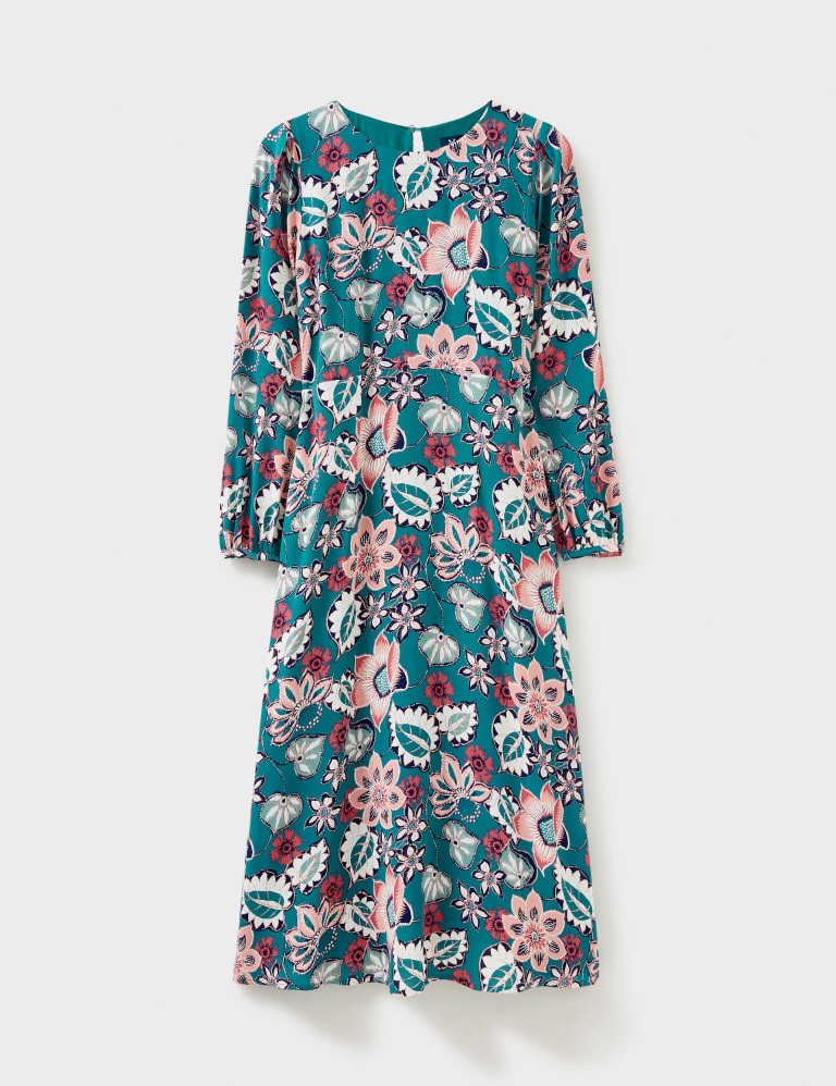 Jersey Floral Midi Tea Dress 2 of 6