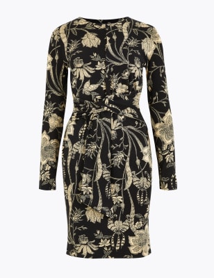 marks and spencer floral dress