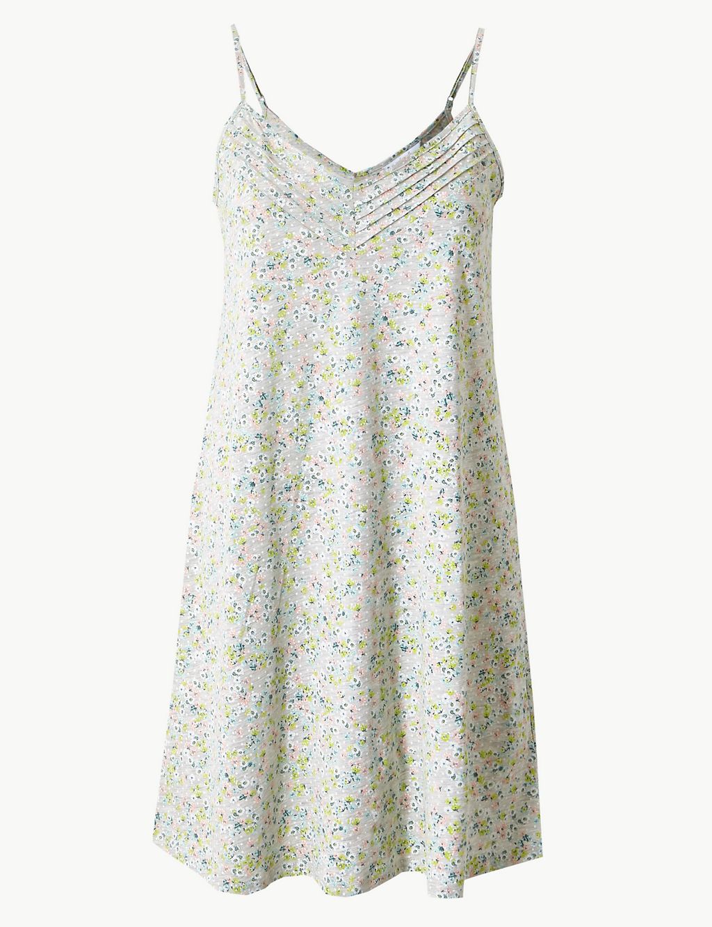 Jersey Floral Strappy Chemise 1 of 4