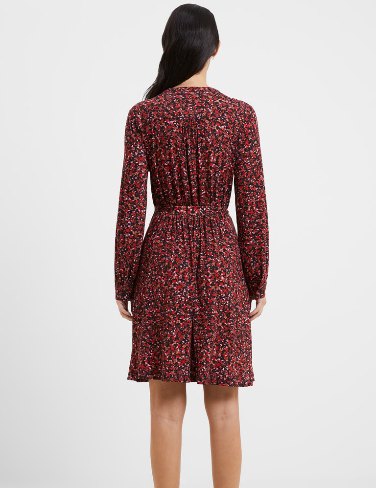 French connection floral top shirt dress