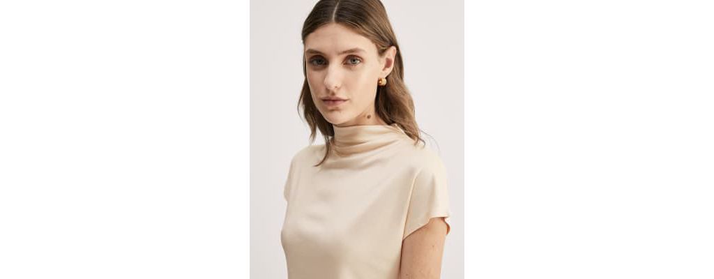 Jersey Funnel Neck Top 3 of 5