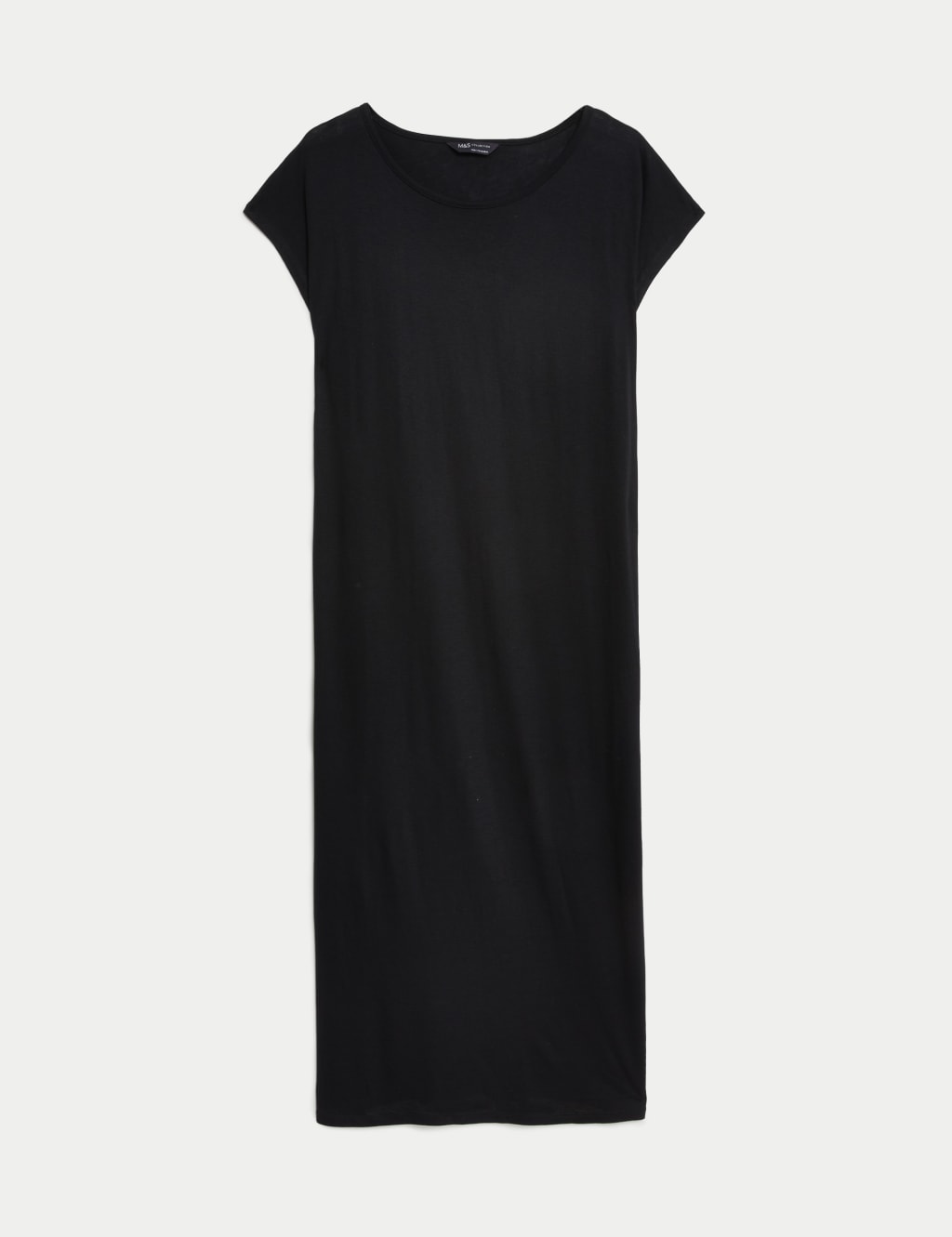 NYNNENN JERSEY DRESS Jersey Black Midi Dress suturasonline .br