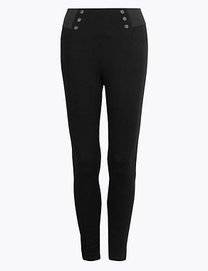 Jersey High Waisted Leggings Image 2 of 5