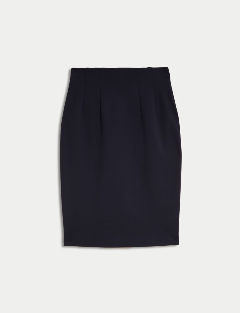 Jersey Knee Length Pencil Skirt 3 of 6
