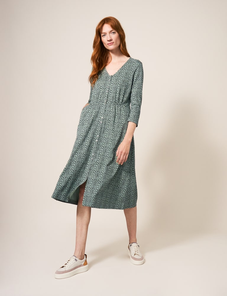 Marks and spencer leaf print dress top