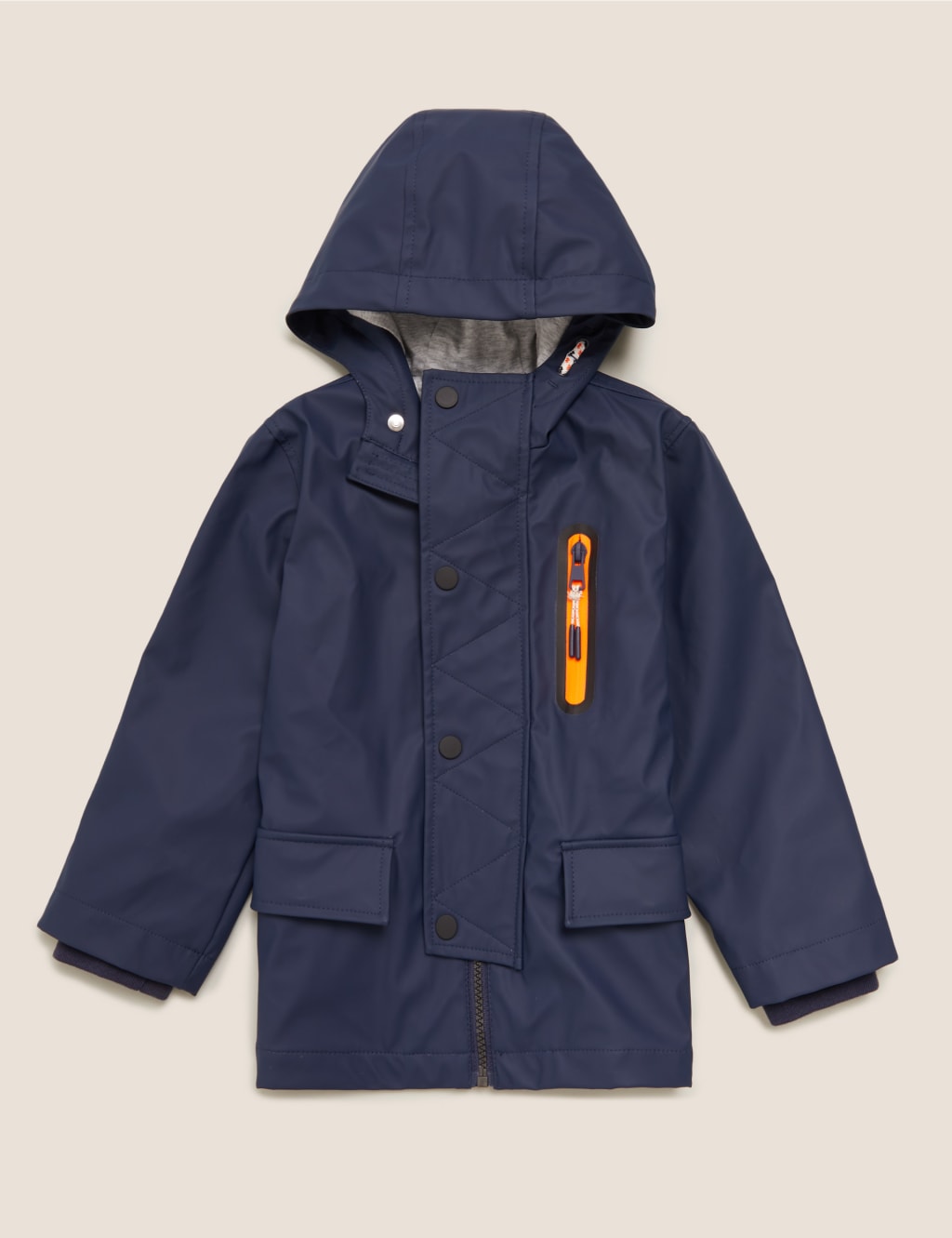 Jersey lined raincoat top