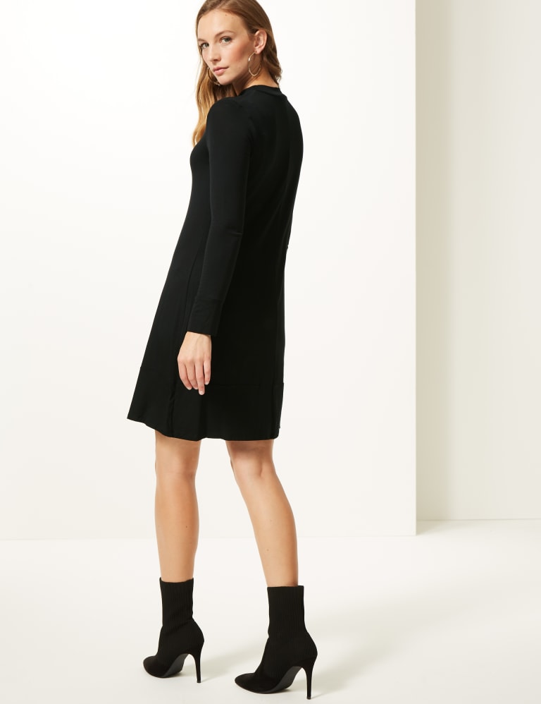 Long sleeve new arrivals jersey swing dress