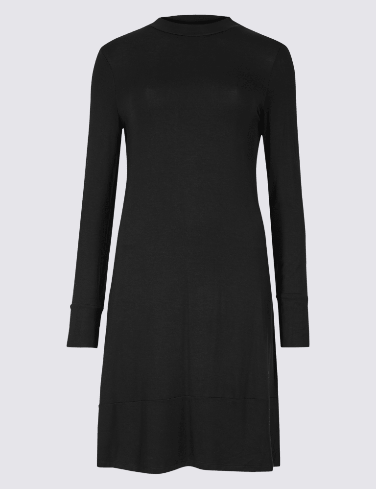 Long sleeve jersey swing sales dress