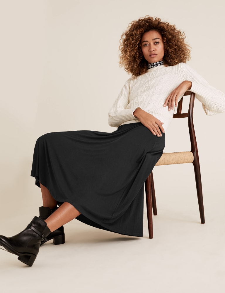 Black skater sales skirt m&s