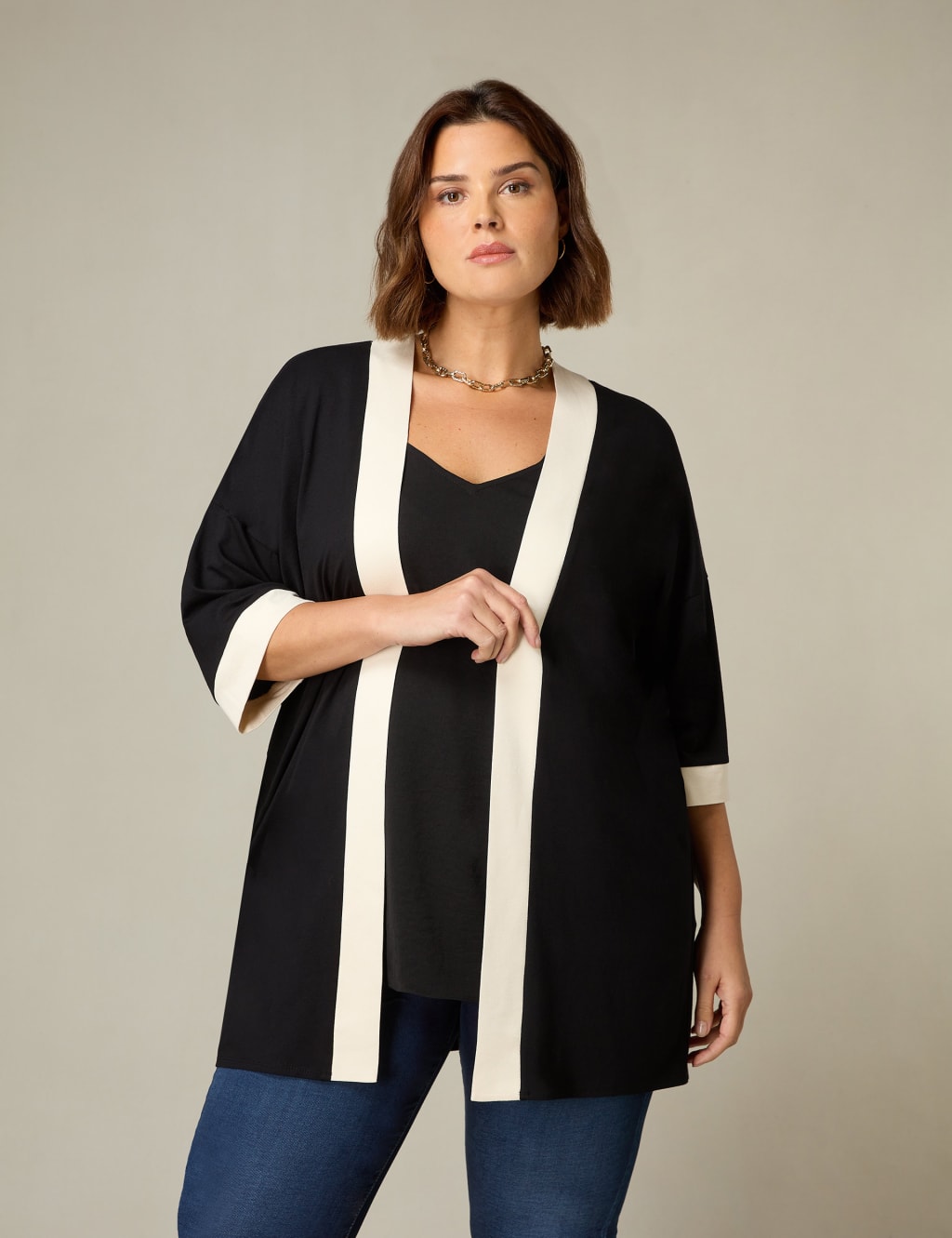 Jersey Longline Kimono 3 of 4