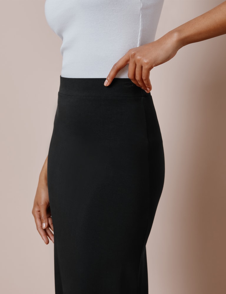 Jersey Maxi Pencil Skirt 4 of 4