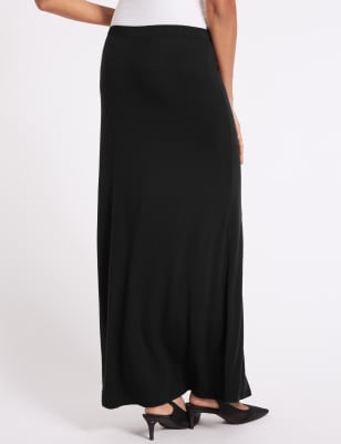 Black jersey 2024 maxi skirt