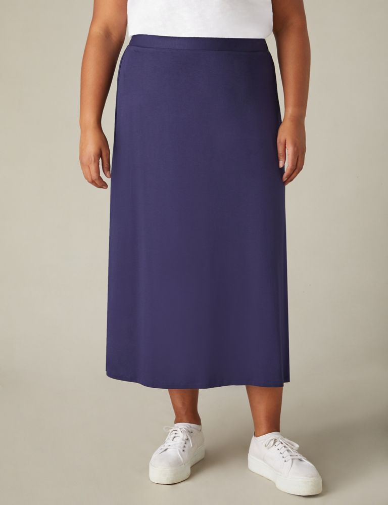 Jersey Midaxi Slip Skirt 4 of 5