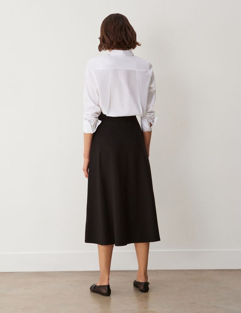 Jersey Midi A-Line Skirt 3 of 4