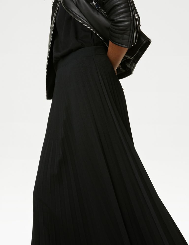 Jersey Pleated Midaxi Skirt 4 of 5