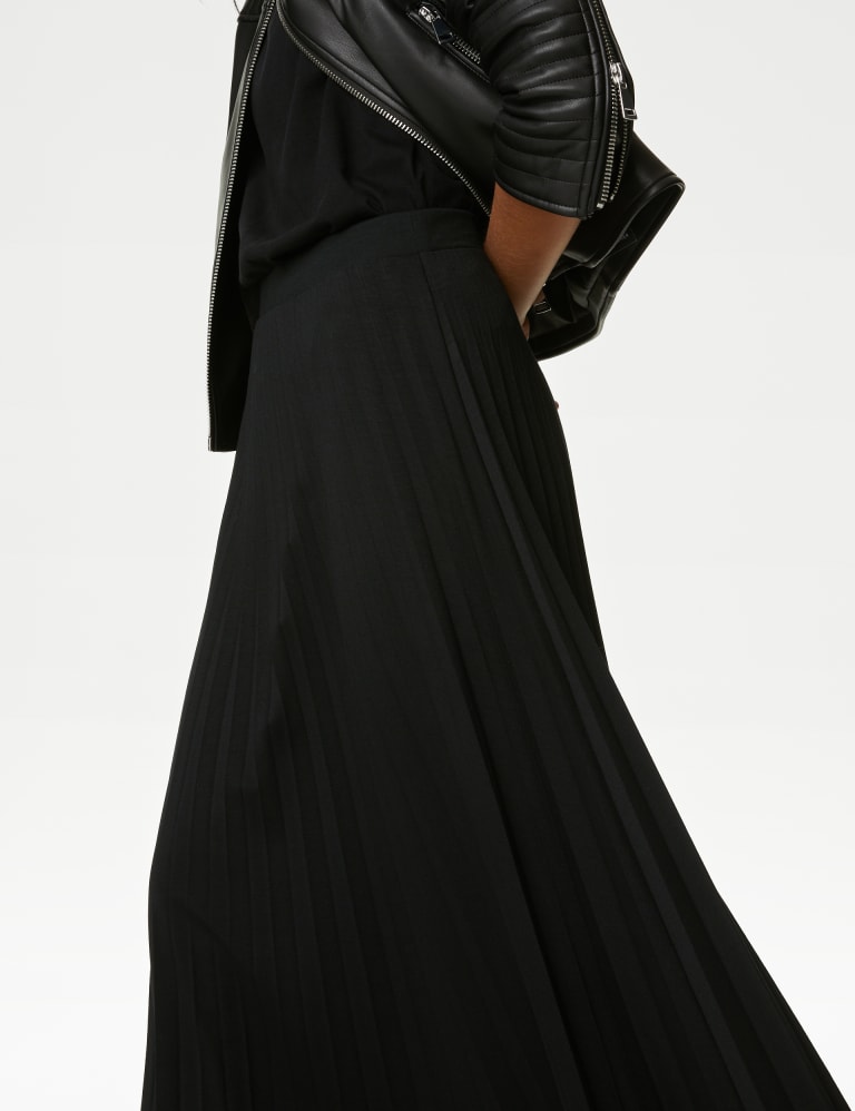 Jersey Pleated Midaxi Skirt, M&S Collection