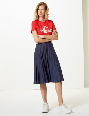 marks and spencer jersey skirt