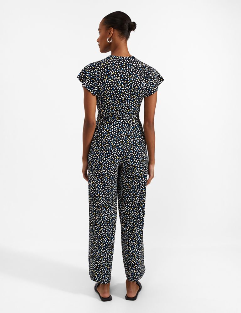 Jersey Polka Dot Cropped Jumpsuit 3 of 6
