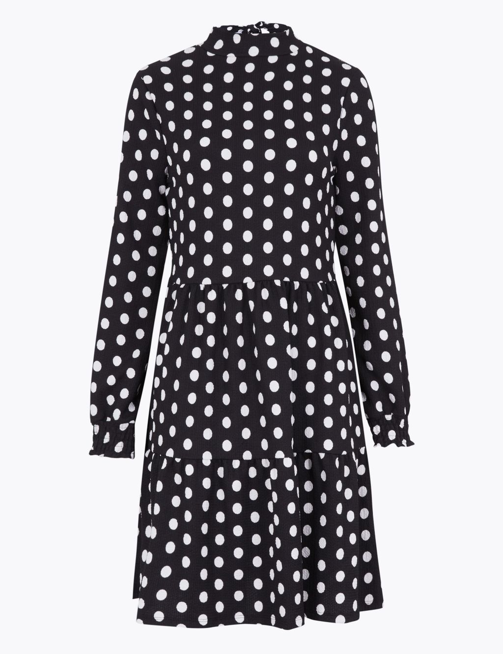 Jersey Polka Dot Mini Tiered Dress | M&S Collection | M&S