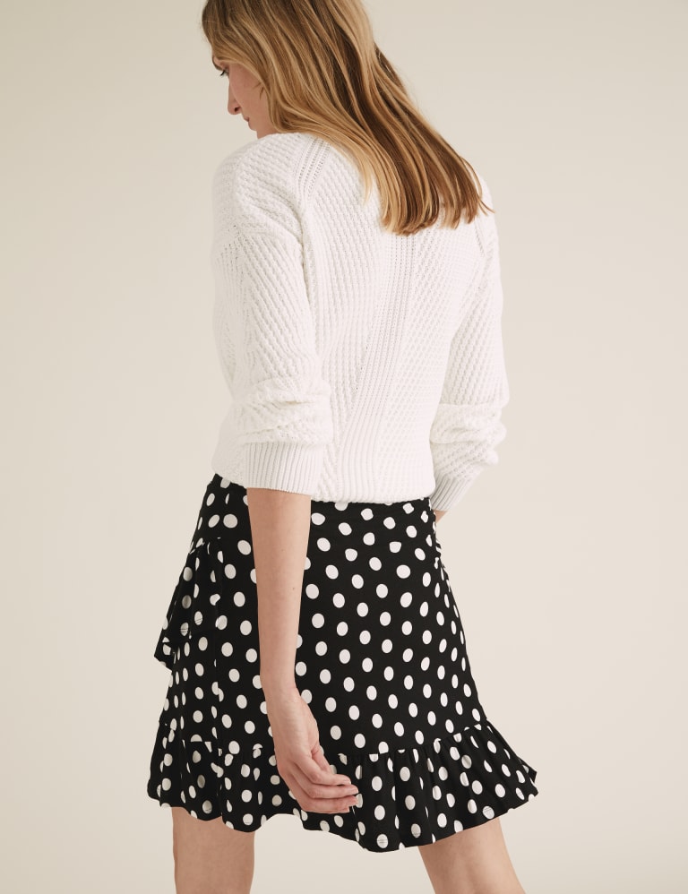 Polka dot skirt m&s hot sale