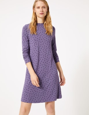 m&s jersey swing dress