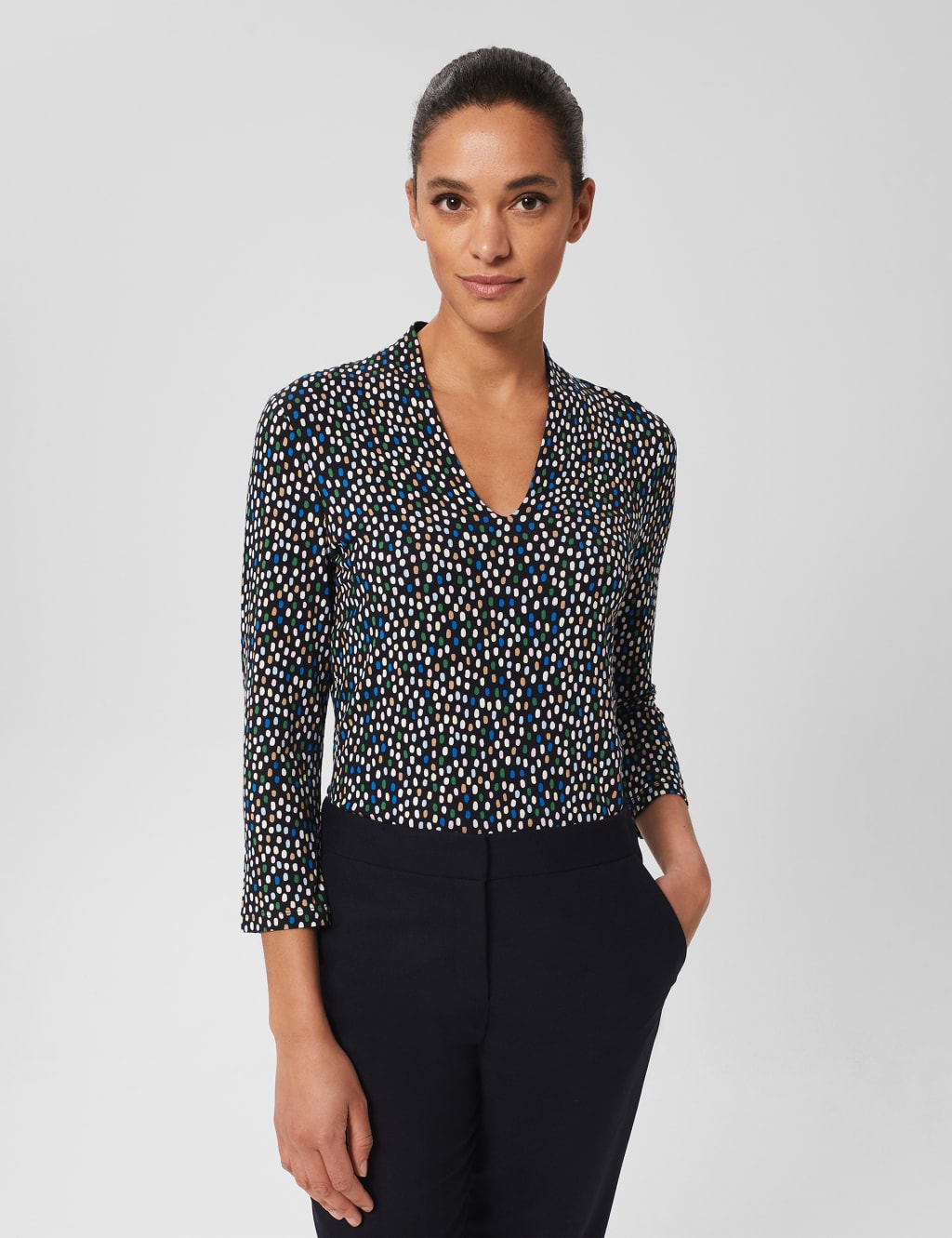 Jersey Polka Dot Top | HOBBS | Mu0026S