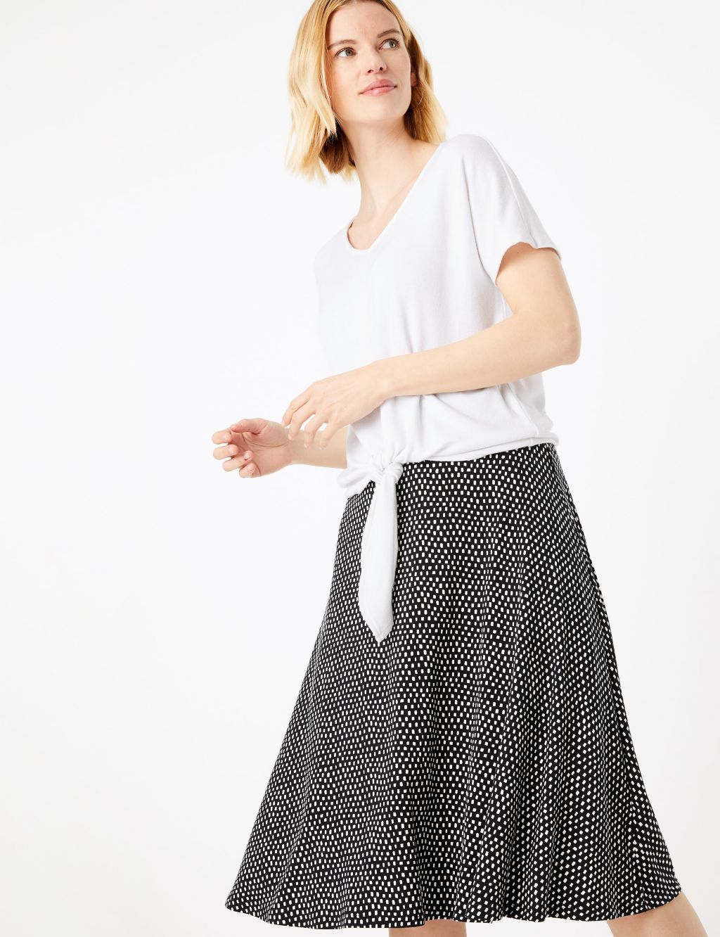 Jersey Printed Circle Slip Skirt | M&S Collection | M&S