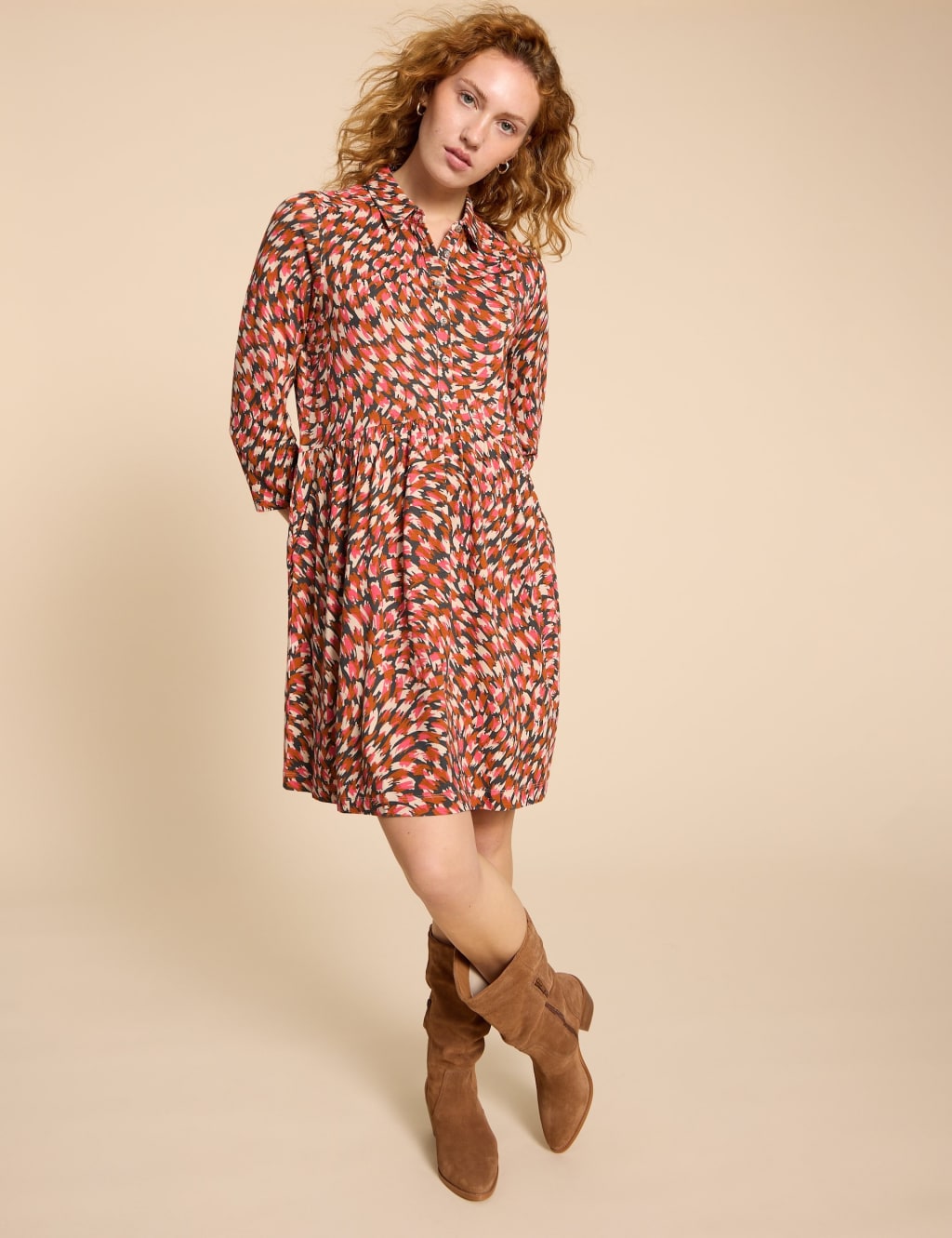 Knee length jersey dress discount