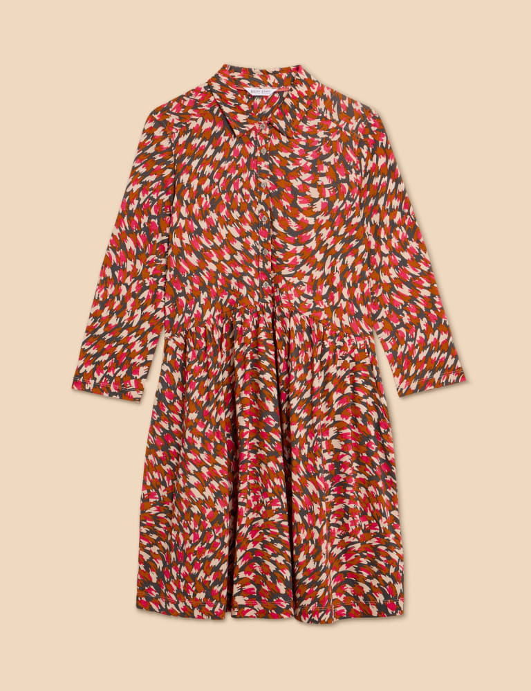 M&s animal print shirt dress outlet
