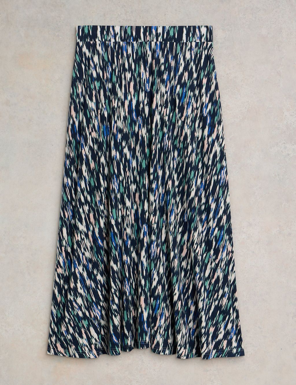 Jersey Printed Maxi A-Line Skirt 1 of 6