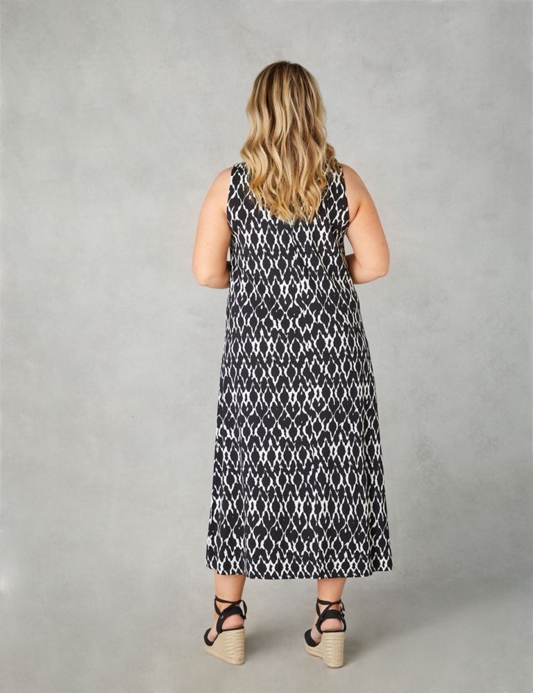 Jersey Printed Midaxi Swing Dress 5 of 6