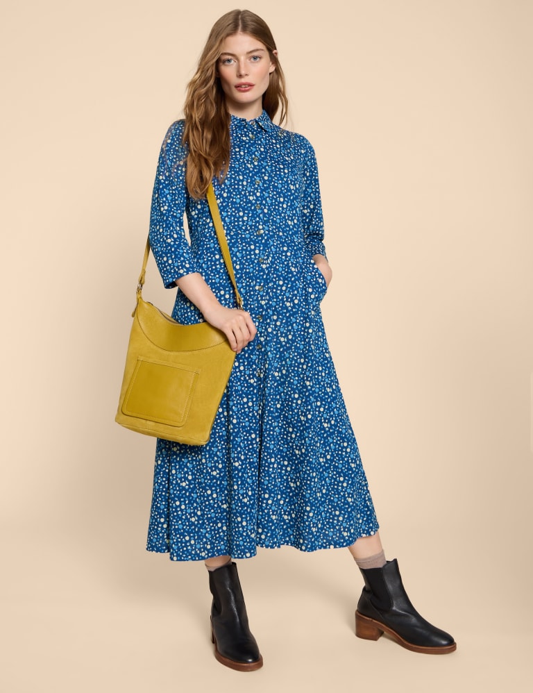 M&s navy midi dress shop