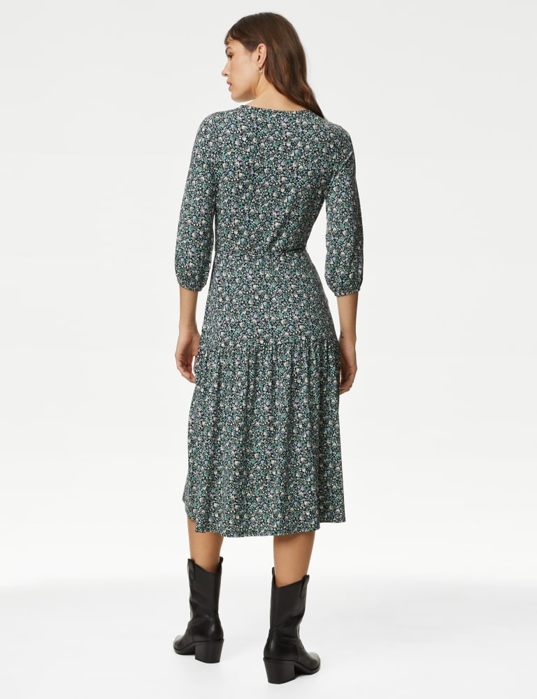 Jersey Printed Midi Tea Dress 5 of 5