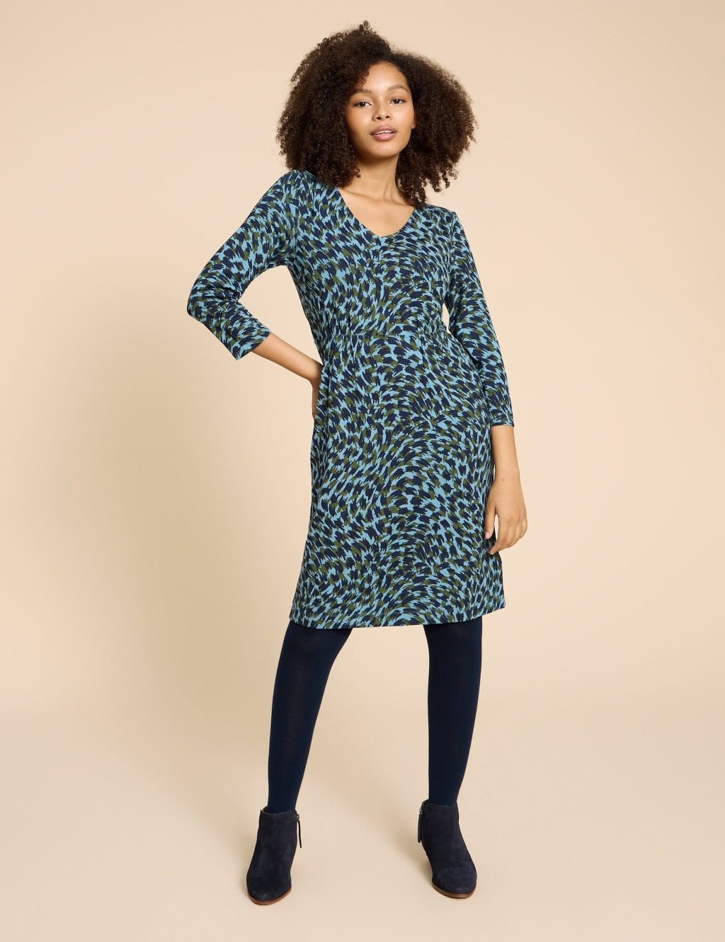 Tea dress with tights online
